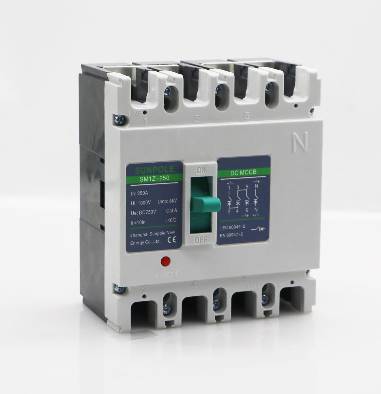 MCCB 4P 750V DC Circuit Breaker