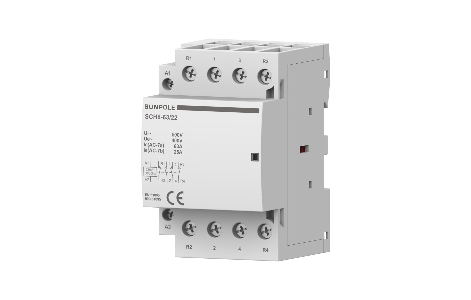 SUNPOLE Modular Contactor 4P 63A