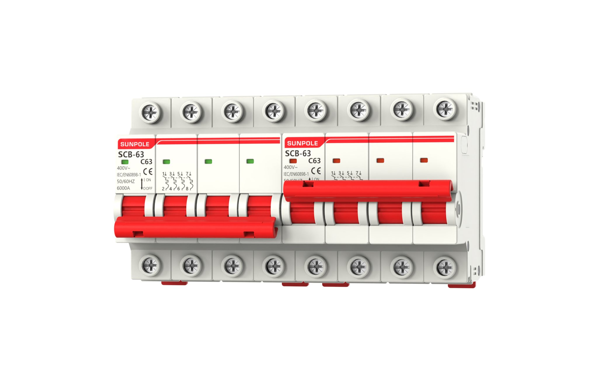 4P+4P Inter Lock Circuit Breaker Heat & Cold Resistance