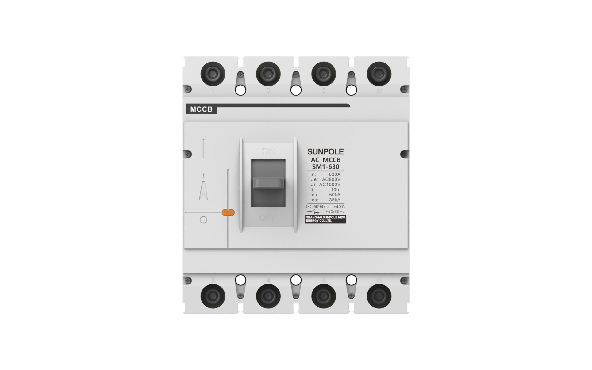 AC Circuit Breaker MCCB 4P 630A 8