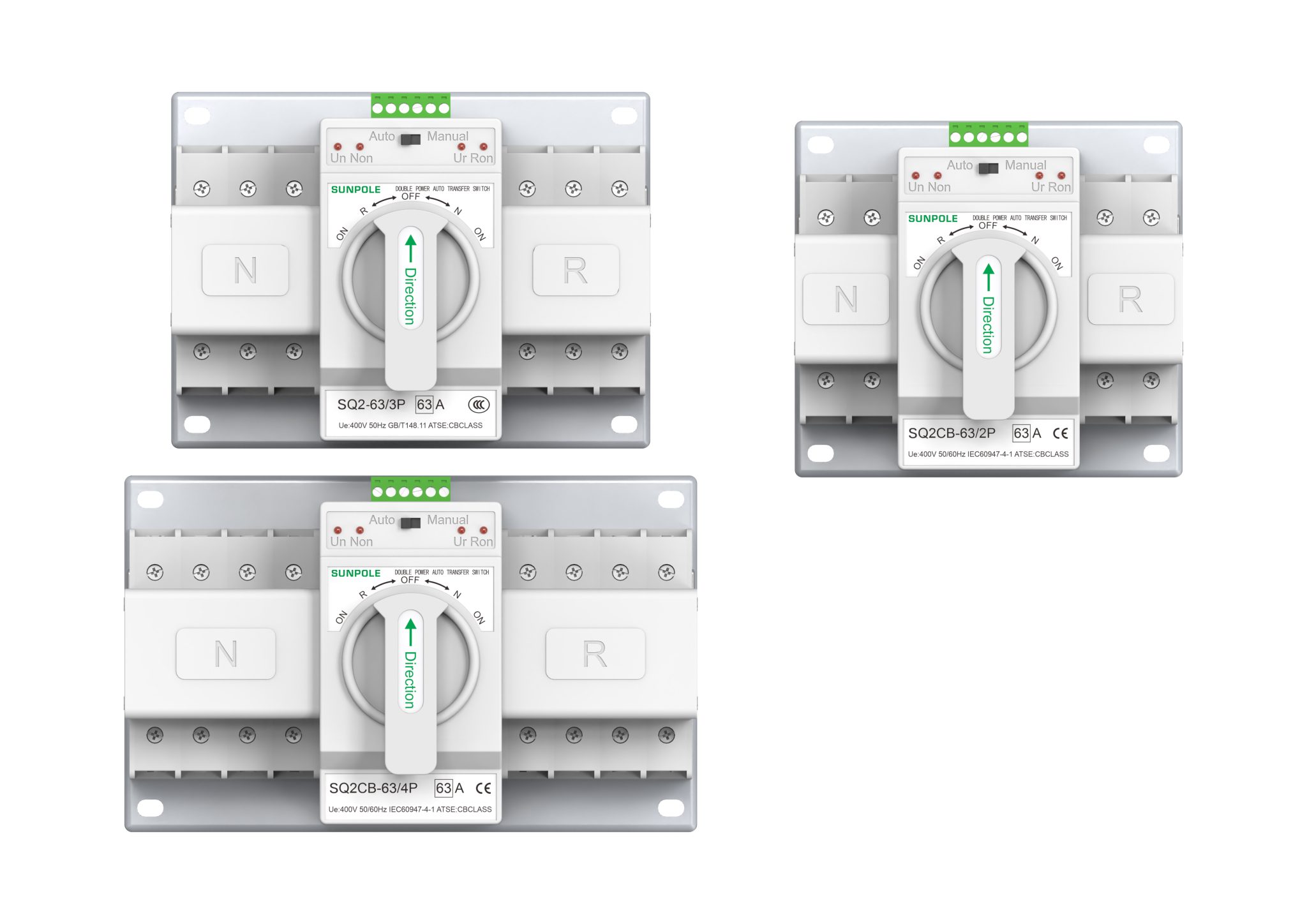 3P CB ATS Transfer Switch Millisecond Response All