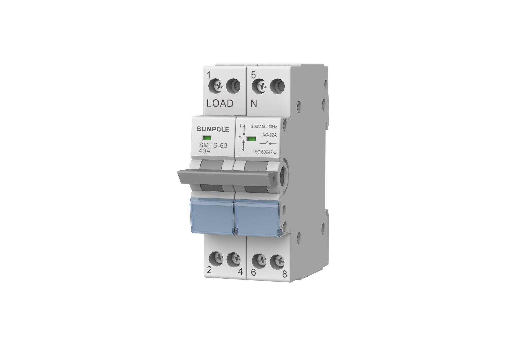 2P 40A MTS Manual Transfer Switches Overload Protection