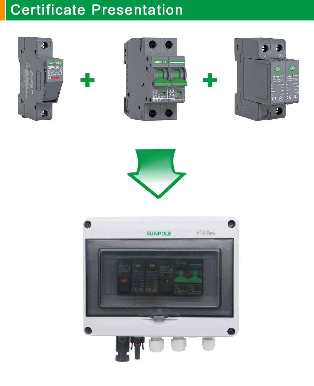 DC Mini Circuit Breaker  MCB Easily Installed 2P 63A