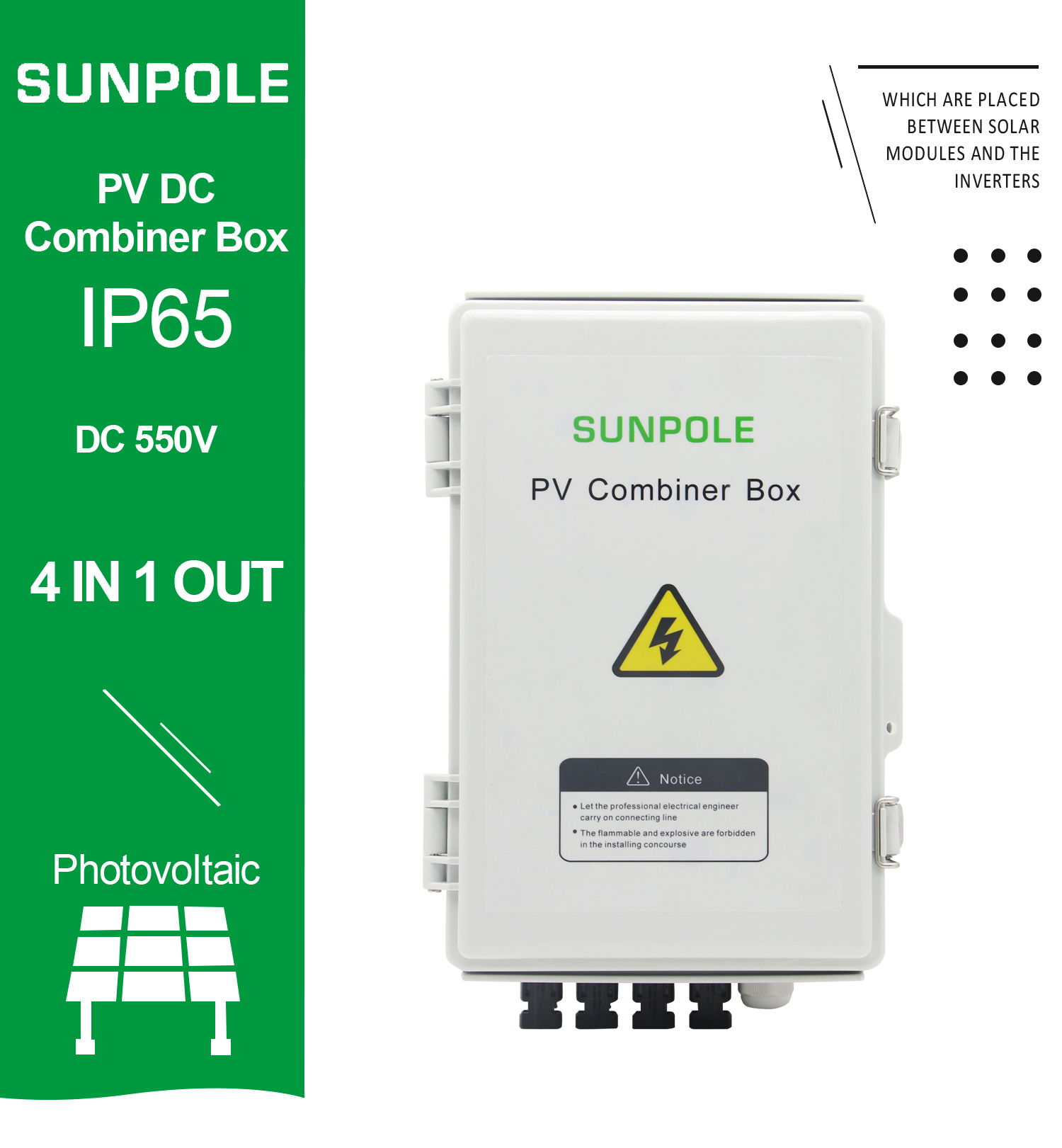 PV DC Combiner Box 4N1OUT